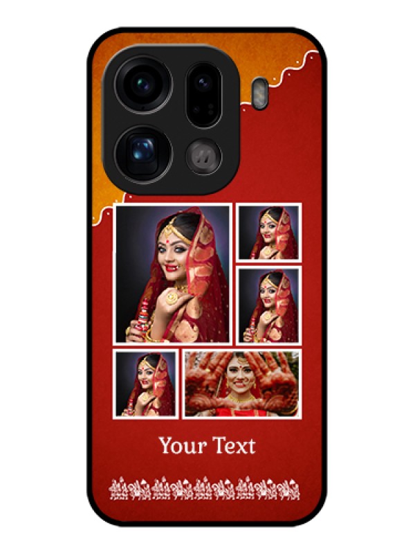 Custom Oppo Find X9 Pro 5G Custom Glass Phone Case - Wedding Pic Upload Design