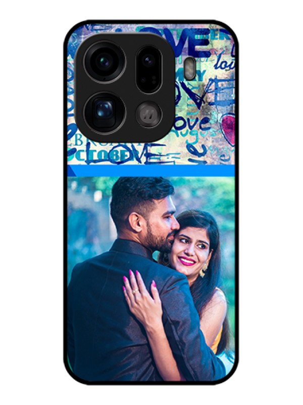 Custom Oppo Find X9 Pro 5G Custom Glass Phone Case - Colorful Love Design