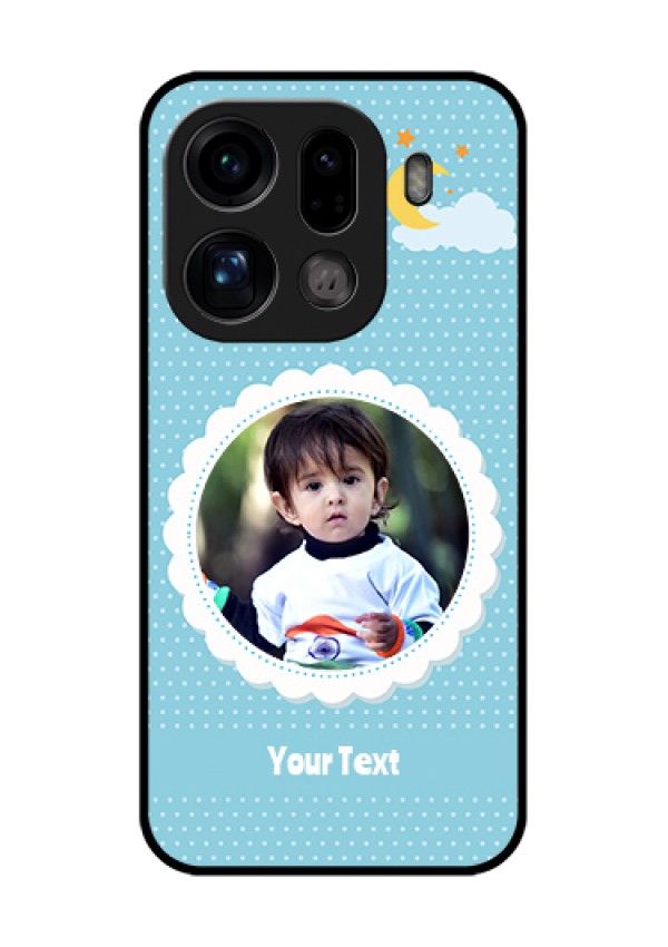 Oppo Find X9 Pro 5G Custom Glass Phone Case - Violet Pattern Design