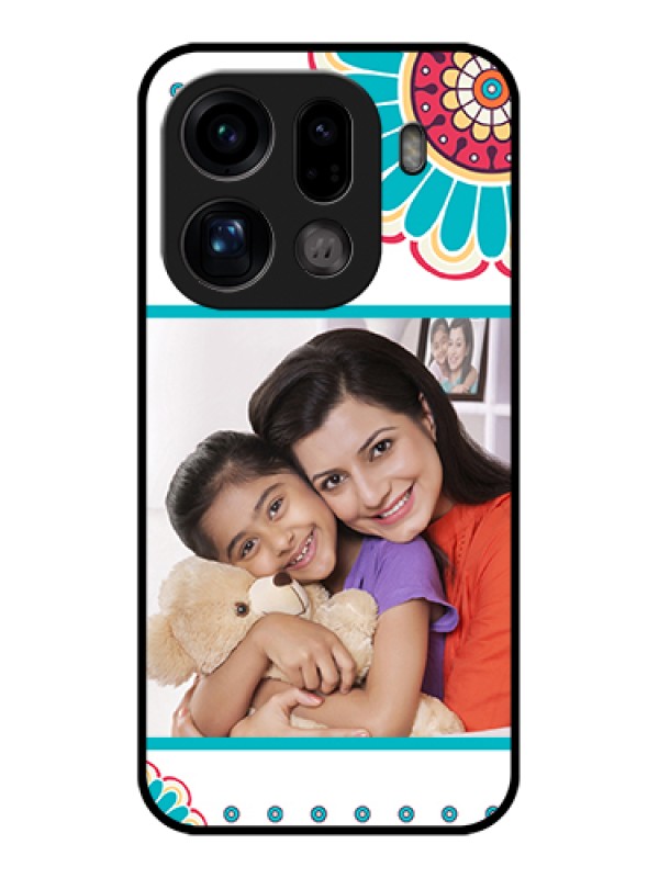 Custom Oppo Find X9 Pro 5G Custom Glass Phone Case - Flower Design