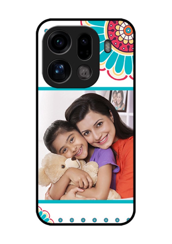 Oppo Find X9 Pro 5G Custom Glass Phone Case - Flower Design