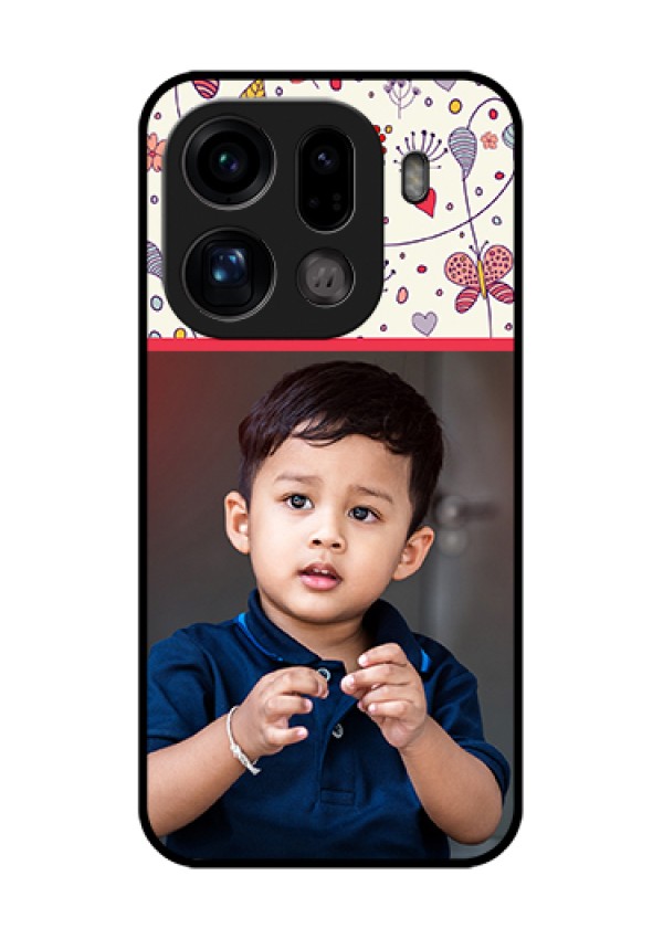 Oppo Find X9 Pro 5G Custom Glass Phone Case - Premium Floral Design