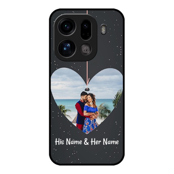 Oppo Find X9 Pro 5G Custom Glass Phone Case - Hanging Heart Design