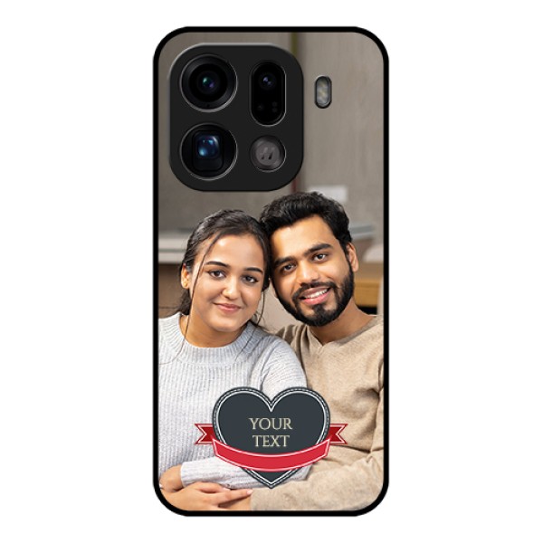 Oppo Find X9 Pro 5G Custom Glass Phone Case - Just Married Couple Design Oppo Find X9 Pro 5G Custom Glass Phone Case - Just Married Couple Design