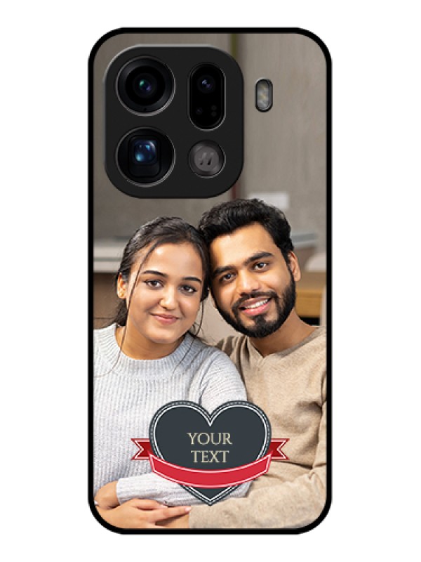 Custom Oppo Find X9 Pro 5G Custom Glass Phone Case - Just Married Couple Design
