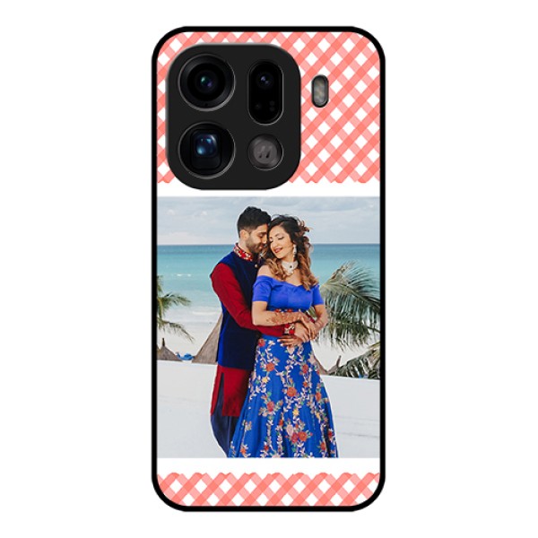 Oppo Find X9 Pro 5G Custom Glass Phone Case - Pink Pattern Design