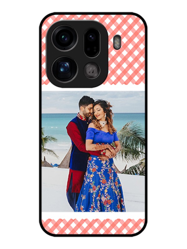 Custom Oppo Find X9 Pro 5G Custom Glass Phone Case - Pink Pattern Design
