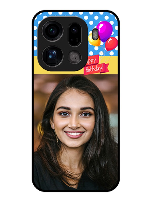 Custom Oppo Find X9 Pro 5G Custom Glass Phone Case - Happy Birthday Design
