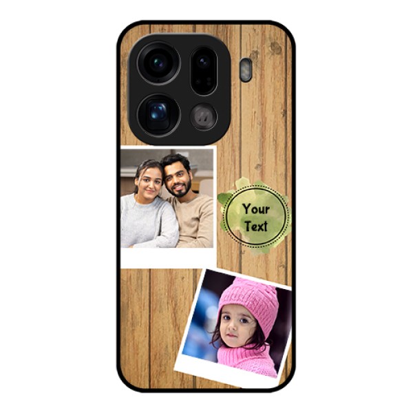 Oppo Find X9 Pro 5G Custom Glass Phone Case - Wooden Texture Design