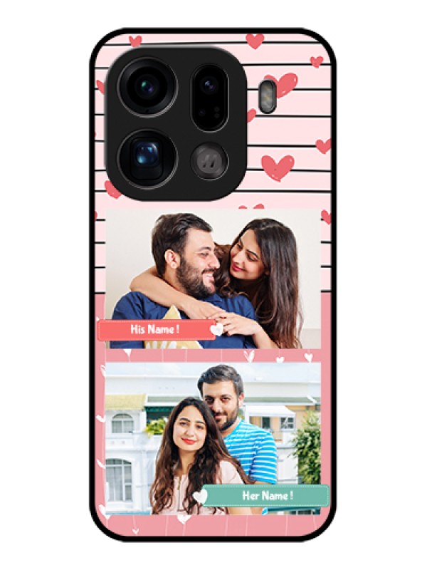 Custom Oppo Find X9 Pro 5G Custom Glass Phone Case - Photo With Heart Design