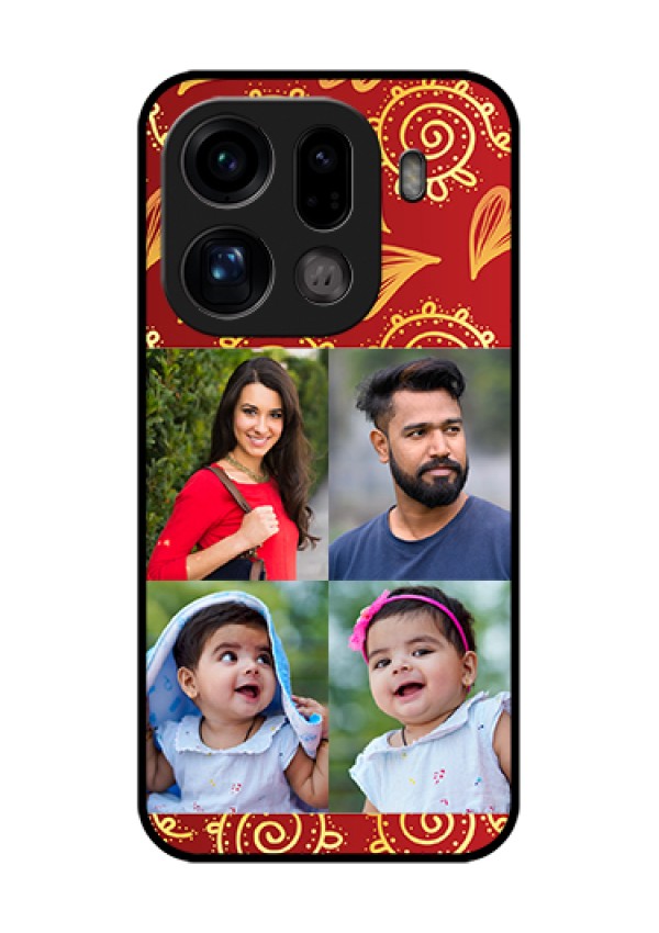 Oppo Find X9 Pro 5G Custom Glass Phone Case - 4 Image Traditional Design