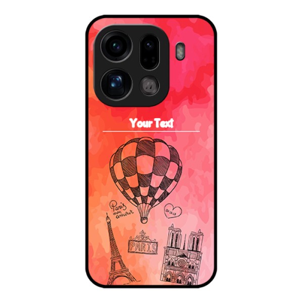 Oppo Find X9 Pro 5G Custom Glass Phone Case - Paris Theme Design