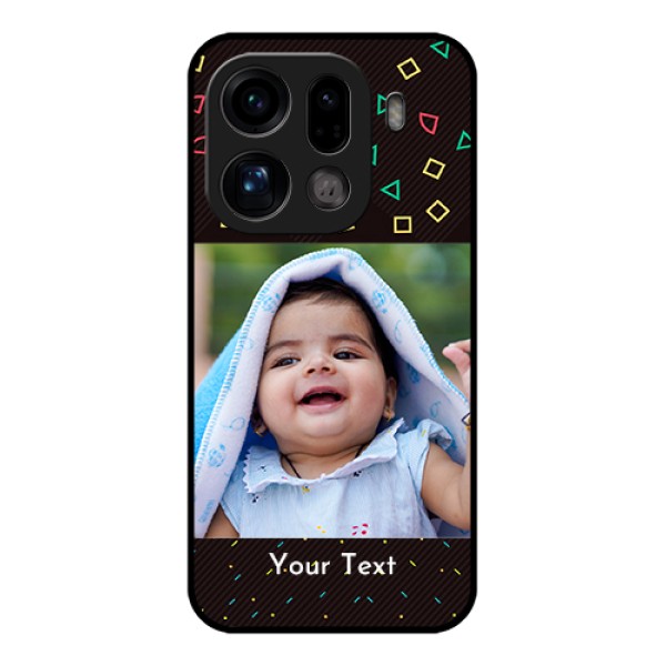 Oppo Find X9 Pro 5G Custom Glass Phone Case - With Confetti Birthday Design Oppo Find X9 Pro 5G Custom Glass Phone Case - With Confetti Birthday Design