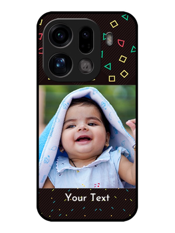 Custom Oppo Find X9 Pro 5G Custom Glass Phone Case - With Confetti Birthday Design