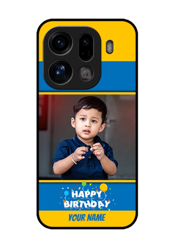 Oppo Find X9 Pro 5G Custom Glass Phone Case - Birthday Wishes Design