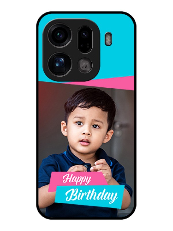 Custom Oppo Find X9 Pro 5G Custom Glass Phone Case - Image Holder With 2 Color Design