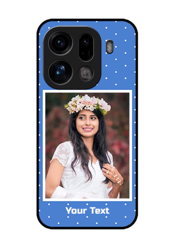 Oppo Find X9 Pro 5G Custom Glass Phone Case - Polka Dots Design