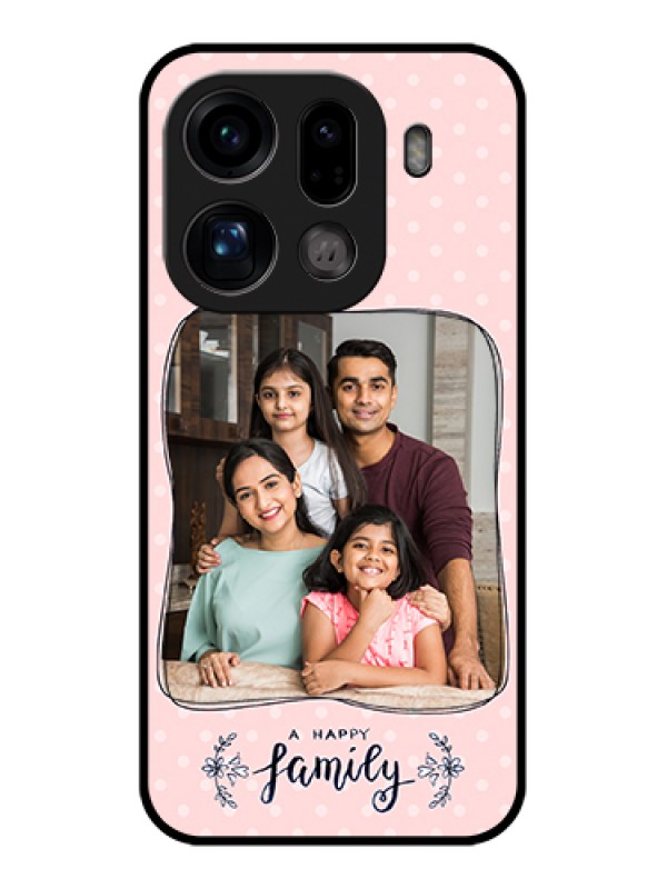 Custom Oppo Find X9 Pro 5G Custom Glass Phone Case - Family With Dots Design