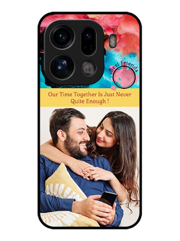 Custom Oppo Find X9 Pro 5G Custom Glass Phone Case - Quote With Acrylic Painting Design