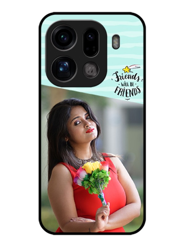 Custom Oppo Find X9 Pro 5G Custom Glass Phone Case - Friends Picture Icon Design