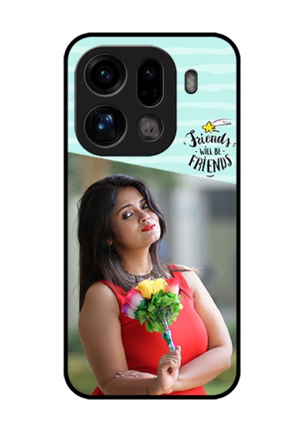 Oppo Find X9 Pro 5G Custom Glass Phone Case - Friends Picture Icon Design