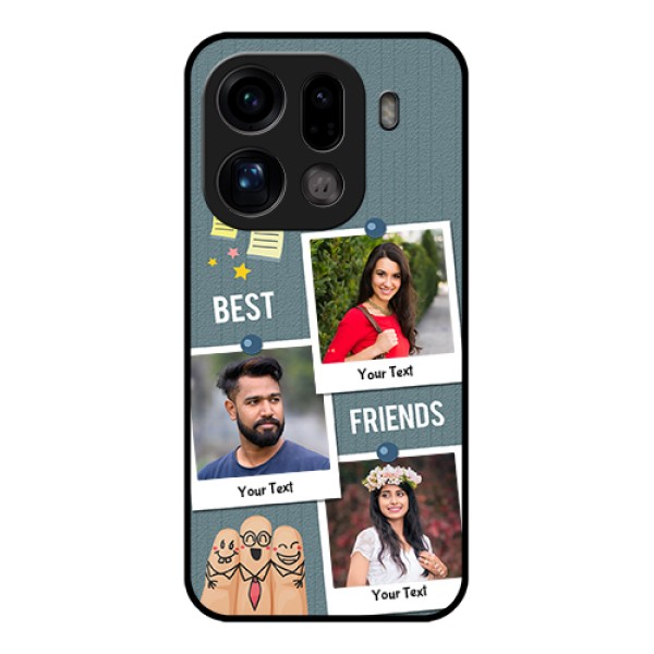 Oppo Find X9 Pro 5G Custom Glass Phone Case - Sticky Frames And Friendship Design Oppo Find X9 Pro 5G Custom Glass Phone Case - Sticky Frames And Friendship Design