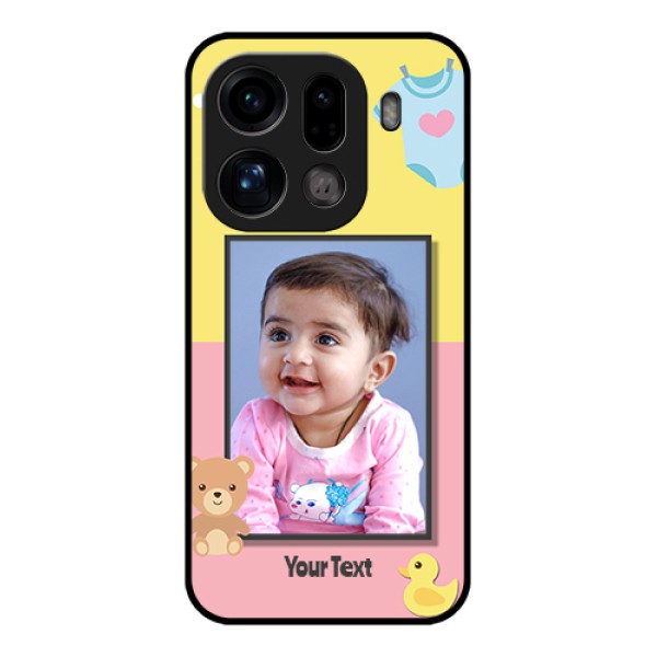 Oppo Find X9 Pro 5G Custom Glass Phone Case - Kids 2 Color Design