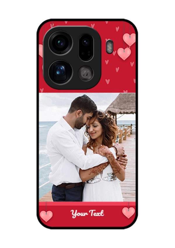 Oppo Find X9 Pro 5G Custom Glass Phone Case - Valentines Day Design