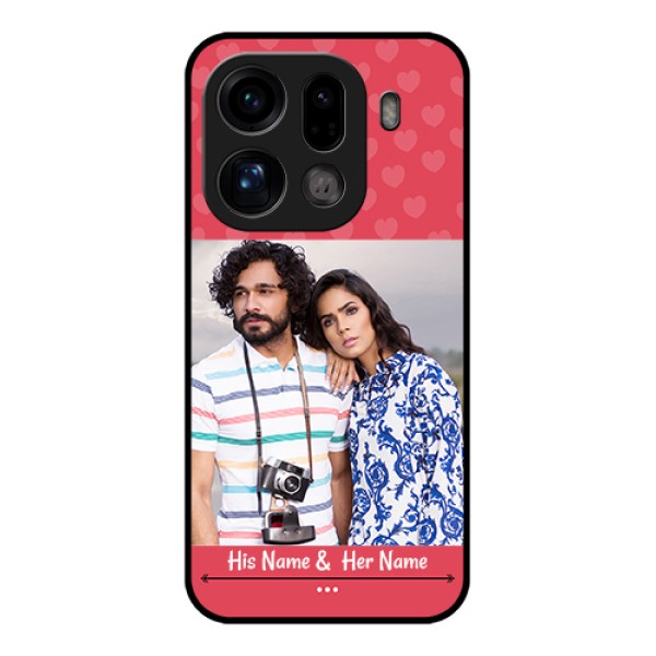 Oppo Find X9 Pro 5G Custom Glass Phone Case - Simple Love Design