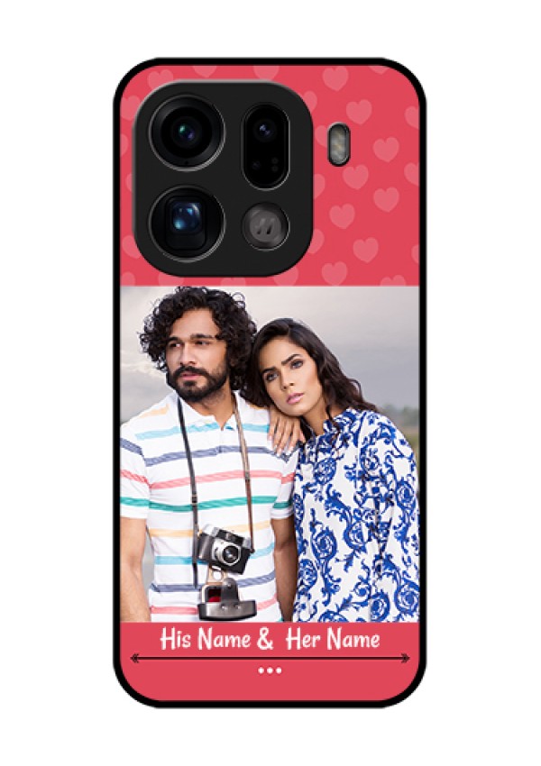 Oppo Find X9 Pro 5G Custom Glass Phone Case - Simple Love Design