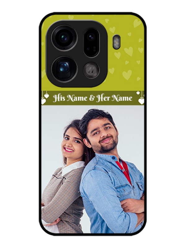 Custom Oppo Find X9 Pro 5G Custom Glass Phone Case - You & Me Heart Design