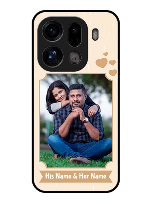 Custom Oppo Find X9 Pro 5G Custom Glass Phone Case - With Confetti Love Design