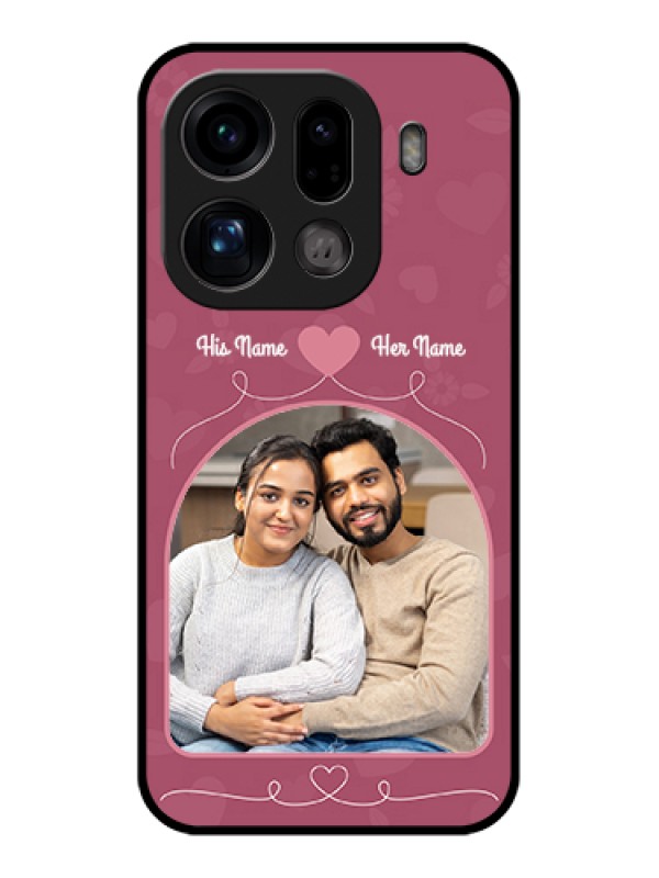 Custom Oppo Find X9 Pro 5G Custom Glass Phone Case - Love Floral Design