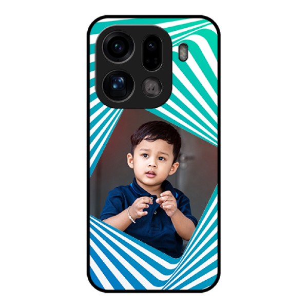 Oppo Find X9 Pro 5G Custom Glass Phone Case - Abstract Spiral Design