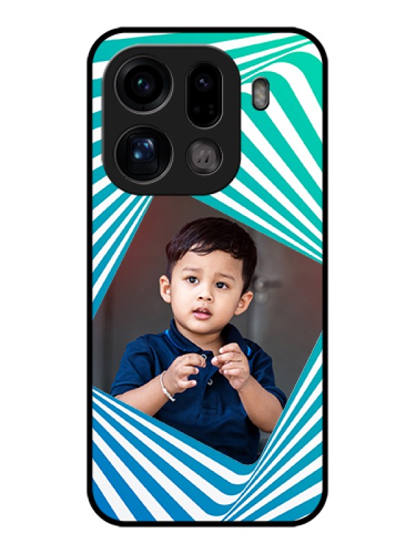 Custom Oppo Find X9 Pro 5G Custom Glass Phone Case - Abstract Spiral Design