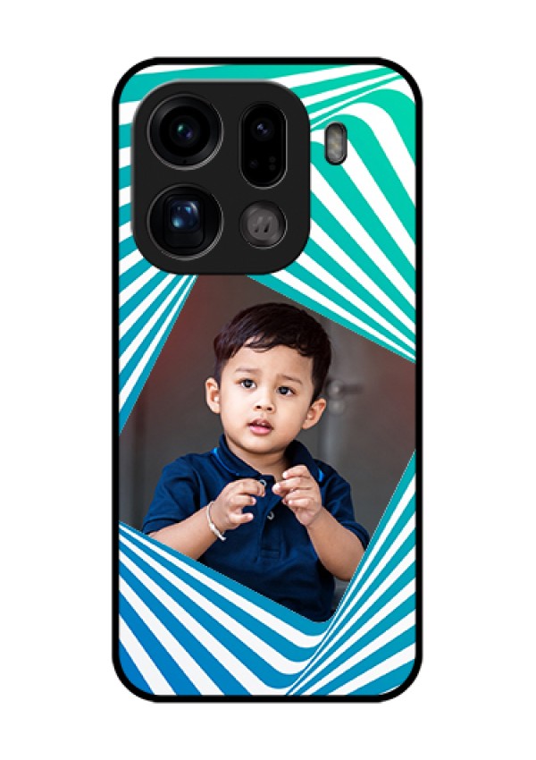 Oppo Find X9 Pro 5G Custom Glass Phone Case - Abstract Spiral Design