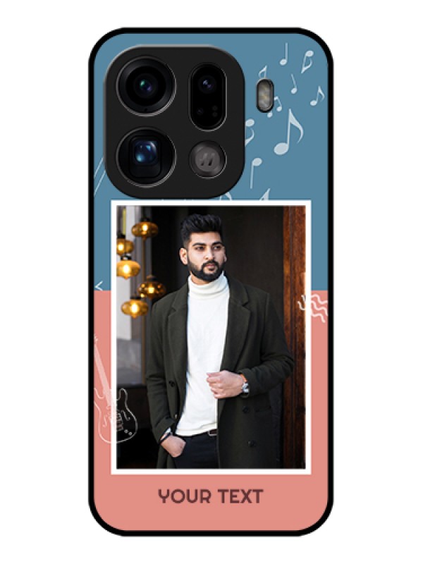 Custom Oppo Find X9 Pro 5G Custom Glass Phone Case - With Color Musical Note Design
