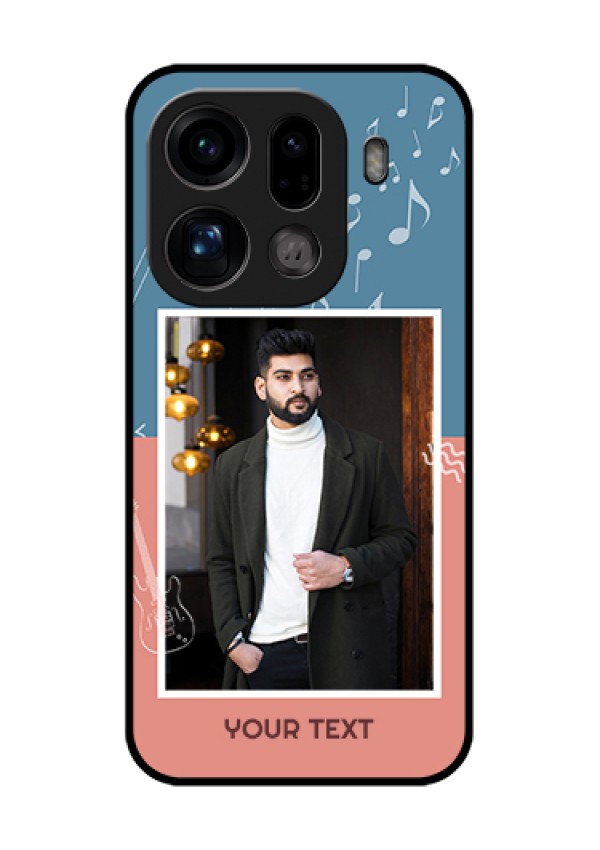 Oppo Find X9 Pro 5G Custom Glass Phone Case - With Color Musical Note Design