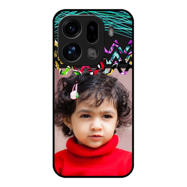 Oppo Find X9 Pro 5G Custom Glass Phone Case - Neon Abstract Design