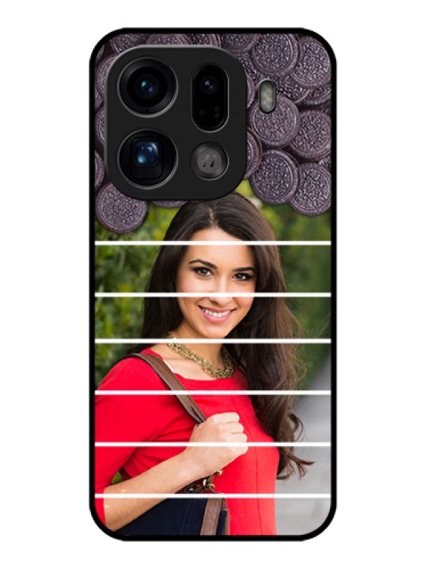 Custom Oppo Find X9 Pro 5G Custom Glass Phone Case - With Oreo Biscuit Design