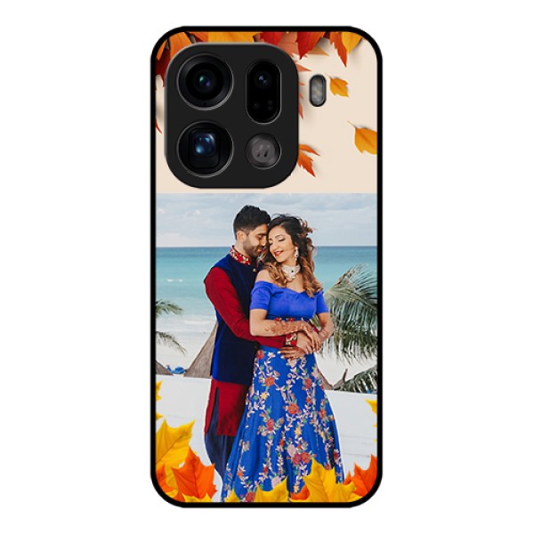 Oppo Find X9 Pro 5G Custom Glass Phone Case - Autumn Maple Leaves Design Oppo Find X9 Pro 5G Custom Glass Phone Case - Autumn Maple Leaves Design