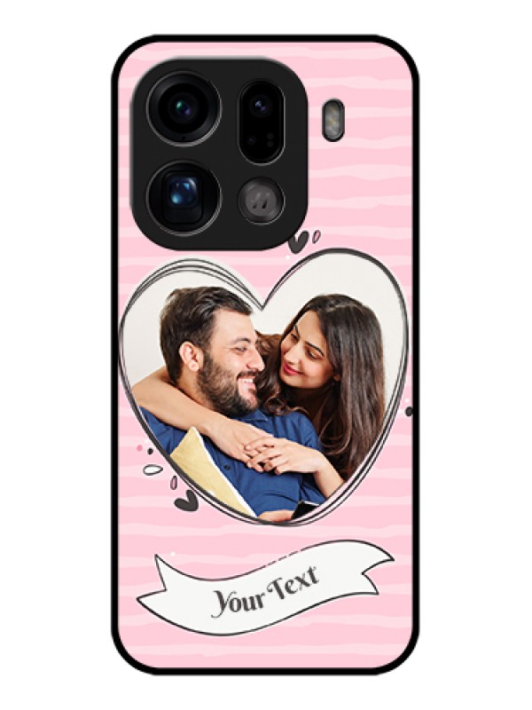 Custom Oppo Find X9 Pro 5G Custom Glass Phone Case - Vintage Heart Design