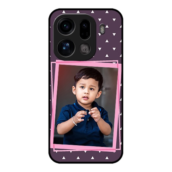 Oppo Find X9 Pro 5G Custom Glass Phone Case - Triangle Pattern Dotted Design Oppo Find X9 Pro 5G Custom Glass Phone Case - Triangle Pattern Dotted Design