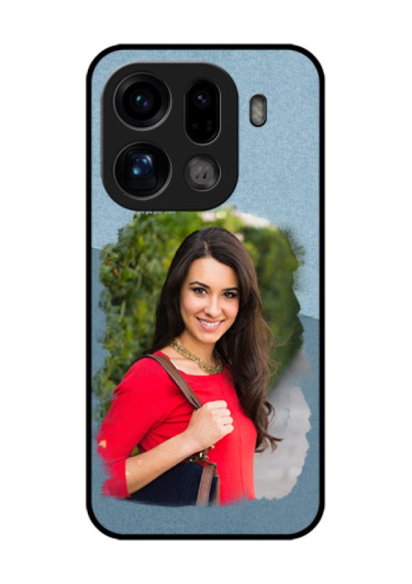 Oppo Find X9 Pro 5G Custom Glass Phone Case - Grunge Line Art Design