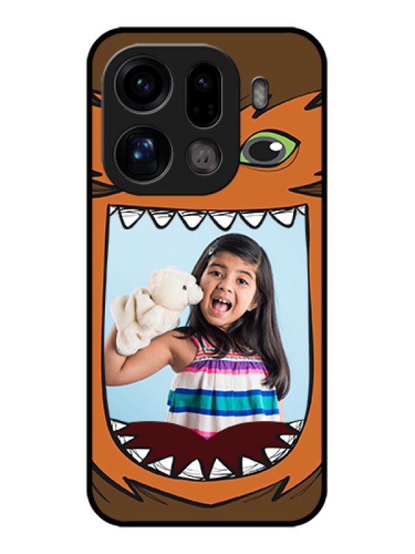 Custom Oppo Find X9 Pro 5G Custom Glass Phone Case - Owl Monster Back Case Design