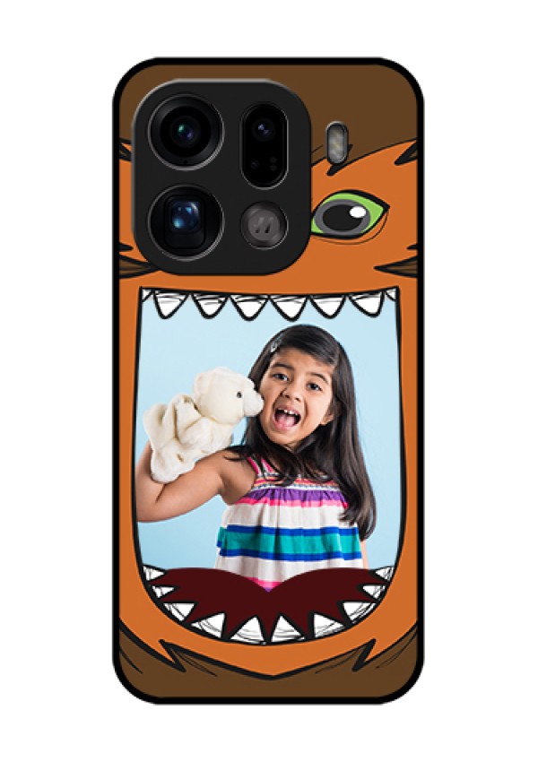 Oppo Find X9 Pro 5G Custom Glass Phone Case - Owl Monster Back Case Design
