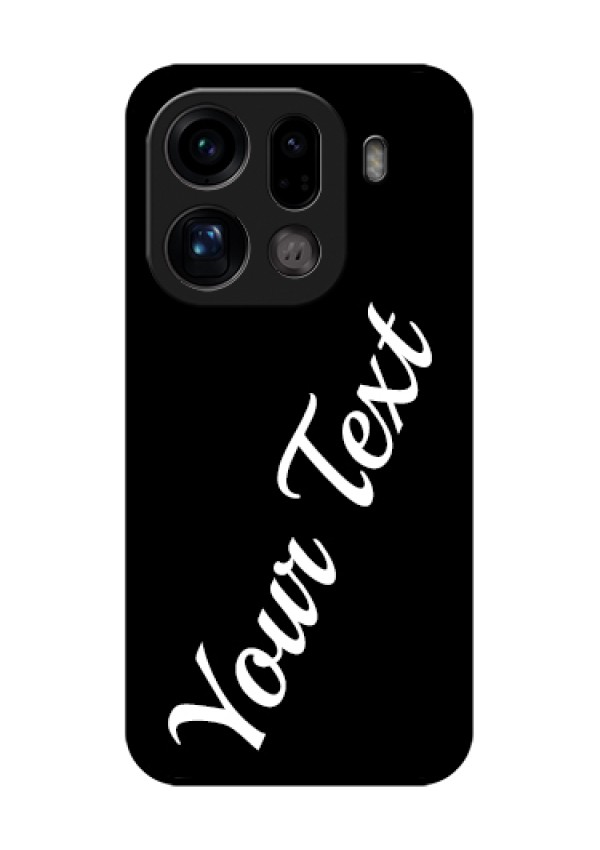 Oppo Find X9 Pro 5G Custom Glass Phone Case - With Your Name Design