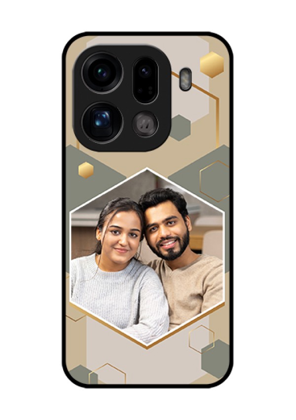 Oppo Find X9 Pro 5G Custom Glass Phone Case - Stylish Hexagon Pattern Design