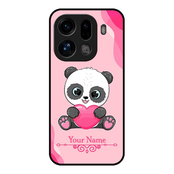 Oppo Find X9 Pro 5G Custom Glass Phone Case - Cute Panda Design