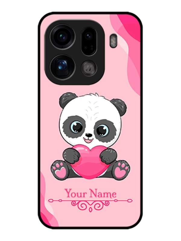 Custom Oppo Find X9 Pro 5G Custom Glass Phone Case - Cute Panda Design